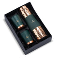 AURASHIE Pure Copper Drinkware Gift Set of 1 Bottle & 2 Glasses with Box | Pure Hammered Copper Drinkware | Gift Set for Birthday, Parties, Weddings & Festivals (Green Grip Sleeve)