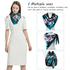 PALAY Satin Scarf for Women Stylish 35in Square Pillow Cover Hair Wrap
