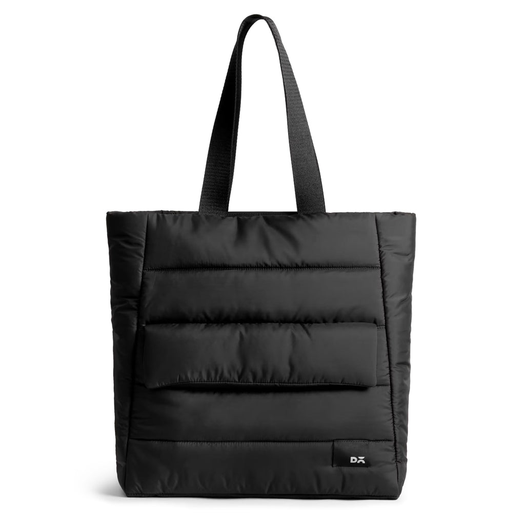 DailyObjects Black Wing Tote for Girls and Women|Fits 13/14 inch Laptop/Macbook Pro/Air|Lightweight|Stylish Handbag|Zippered Spaciuos Compartment|For Office/Daily Use/Travel|Multi Slip Pockets