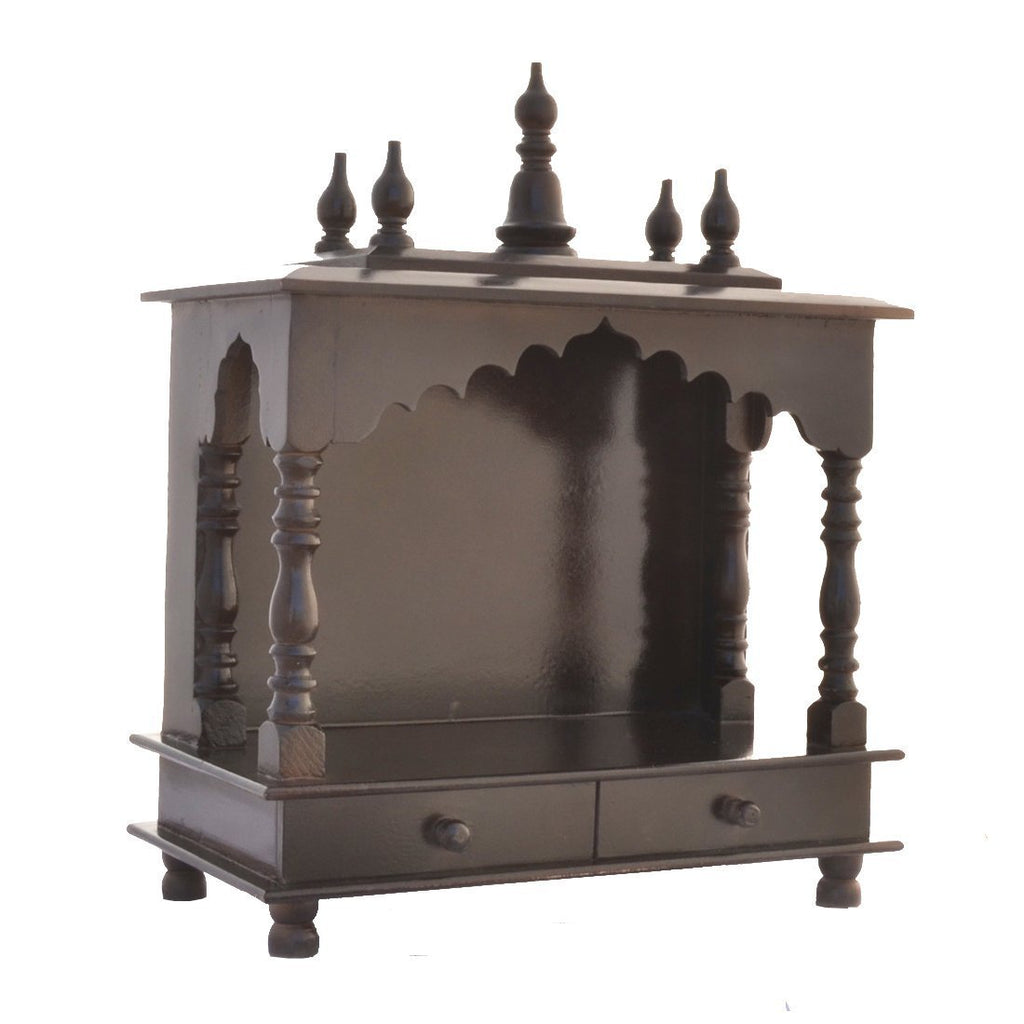 Jodhpur Handicrafts Wood Home Temple (20 x 12 x 24 inch, Beige)