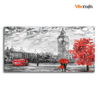VIBECRAFTS Canvas Paintings for Living Room Drawing Room City View Of London Canvas Wall Painting Fitted With Wooden Frame for Home | Office | Gift (PTVCH_2445NN)
