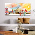 VIBECRAFTS Canvas Paintings for Living Room Drawing Room Famous Places Of Japan Canvas Wall Painting Fitted With Wooden Frame For Home | Office | Living Room | Gifts (PTVCH_2555N)