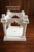 3D Printed Temple Mandir, White Decorative Religious Model