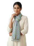 VASABA Women's Stylish Elegant Summer Cotton Stole/Scarf/Scarves with Multicolor Floral Pattern