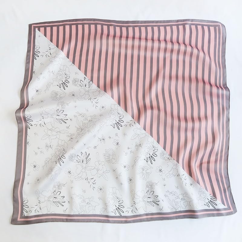 CrossKulture Printed Poly Silken feel Scarf Stole for Women | Stylish, Soft, & Lightweight | Satin Feel Neck, Hair, Head Scarf for Women (Colour-67)