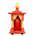 Apka Mart The Online Shop Wooden Temple | Wooden Mandir for Home & Office | God Idol Pooja Mandir Compact & Handcrafted Temple | Ideal for Puja Room, Gift & Home Decor - 10 Inch