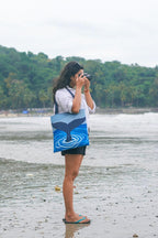 The Purple Tree Beach Dreams Tote Bag with Ocean Theme for Womens - 1 Pc, Woman Tote Bags, Eco Friendly Tote Bag, Underwater Wonder Tote Bag, Gifts For Women