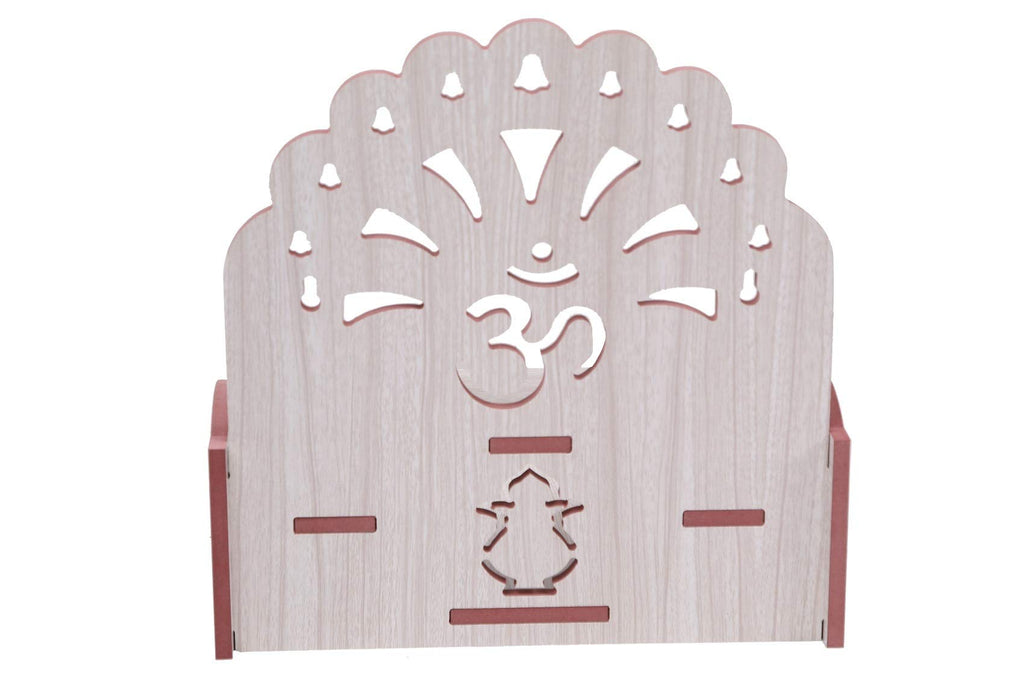MIDU Wooden Temple Beautiful Plywood Mandir Pooja Room Home Decor Office (Modern)
