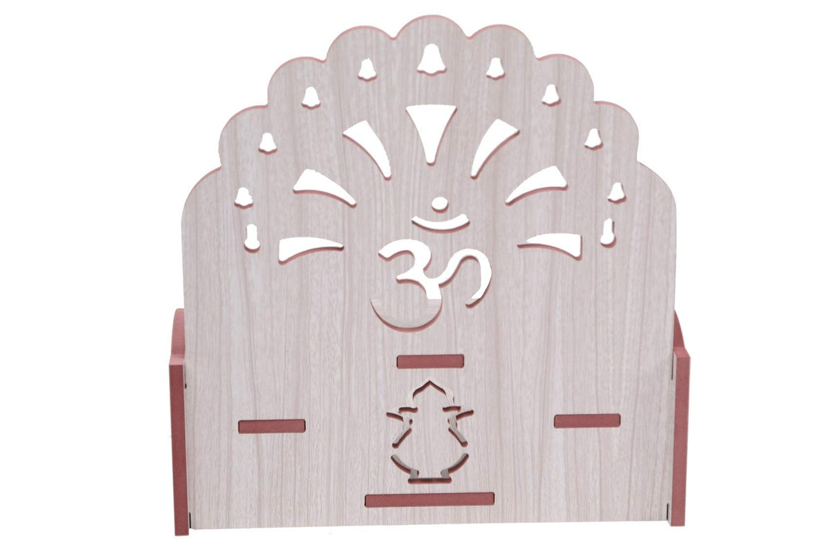 MIDU Wooden Temple Beautiful Plywood Mandir Pooja Room Home Decor Office (Modern)