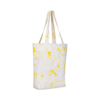 AQVA Cotton Canvas Tote Bag for Women & Girls with Zip | Printed Tie Dye Trendy Tote Bag for Women office & College Use | Stylish Handbag for Everyday Use (Lime)