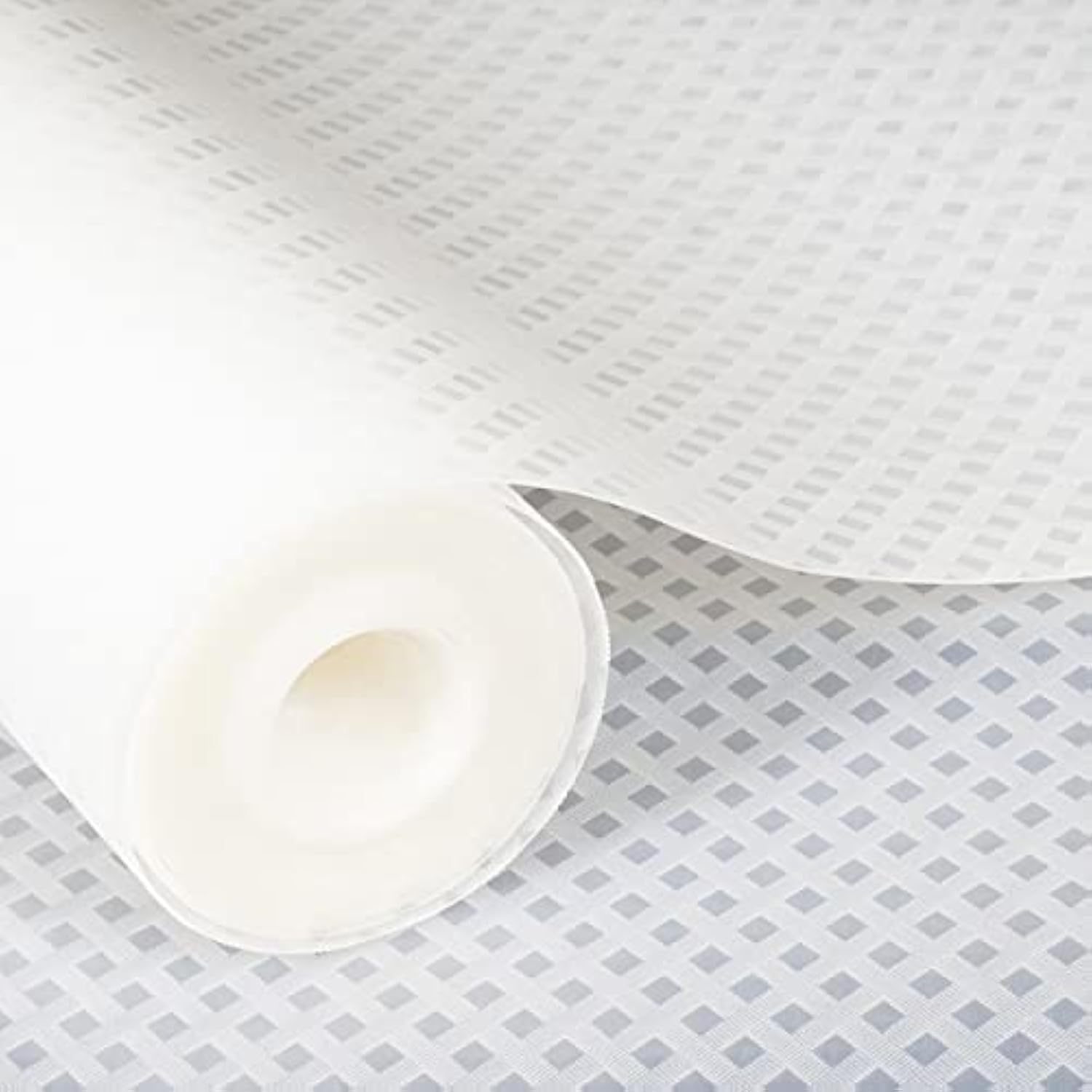 ElastPro EVA Food Grade Washable Anti Slip Mat/Sheet for Fridge, Shelf Liner, Table, Kitchen Drawer mat (Transparent Crossed Stripe, 5 Meter) Kafalo