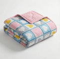 Cotton Reversible Summer Blanket, AC Comforter with Classic Printed Design, Cooling Quilt Dohar for Single Or Double Bed, Ideal for Gifting (Heart Print, Single Bed) Kafalo