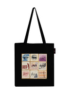 Peach Blossom Printed Cotton Zipper Tote Bags | CBAG - BLK-1989(9) BOX