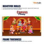 VIBECRAFTS Canvas Paintings for Living Room Drawing Room Hindus Canvas Wall Painting Fitted With Wooden Frame For Home | Office | Living Room | Gift (PTVCH_2817)