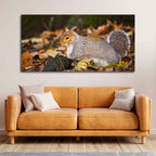 VIBECRAFTS Canvas Paintings for Living Room Drawing Room Squirrel In The Forest Canvas Wall Painting Fitted with Wooden Frame for Home | Office | Gift (PTVCH_2325)
