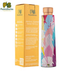 PAINTZSTORIES Cycle of Seasons Meena Print Copper Water Bottle | Handcrafted Tamba Bottle | Premium Copper Water Bottle for Home Décor, Office, Travel & Gifting | 900 ml