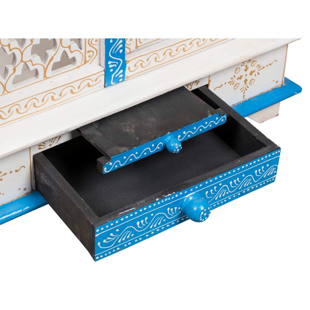 Kamdhenu art and craft Wooden Temple/Home Temple/Pooja Mandir/Pooja Mandap/Temple for Home S23