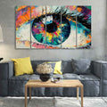 VIBECRAFTS Conceptual Abstract Picture of the Eye Five Pieces Wall Painting For Home|Office|Living Room|Gift (PTVC5Pcs4_8579N)