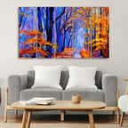 VIBECRAFTS Beautiful Forest Canvas Wall Painting Set of Five For Home|Office|Living Room|Gift (PTVC5Pcs4_8625)