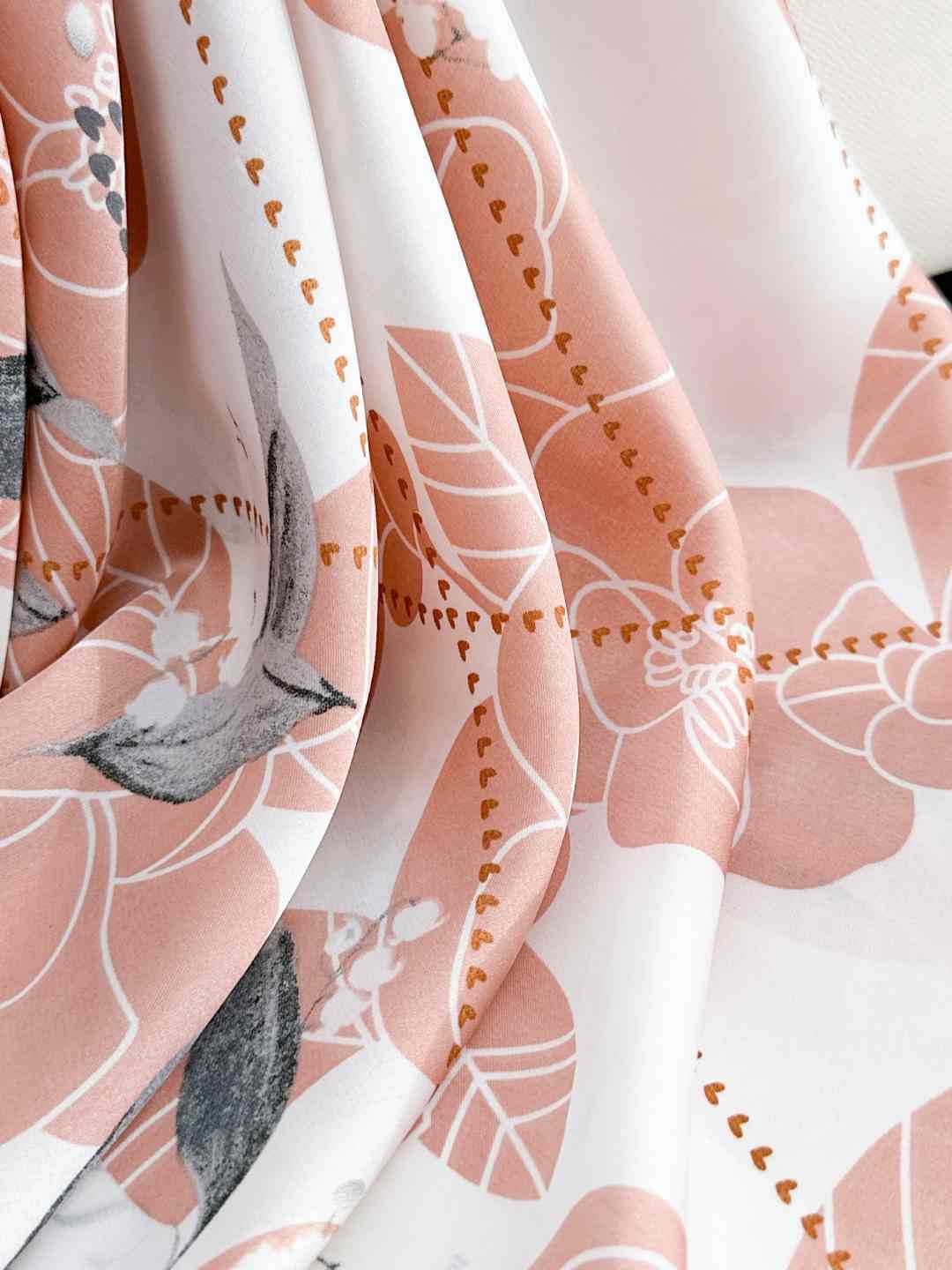 CrossKulture Printed Poly Silken feel Scarf Stole for Women | Stylish, Soft, & Lightweight | Satin Feel Neck, Hair, Head Scarf for Women (Colour-87)
