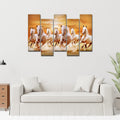 VIBECRAFTS 5 Piece Premium Wall Painting For Home|Office|Living Room|Gift (PTVC5Pcs3_7507) (Multi 4)