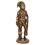 ARTVARKO Brass Hanuman Statue Idol Bajrangbali Bhagwan Sankat Mochan Standing Murti for Home Office Entrance Décor Temple Mandir Puja 10 Inch