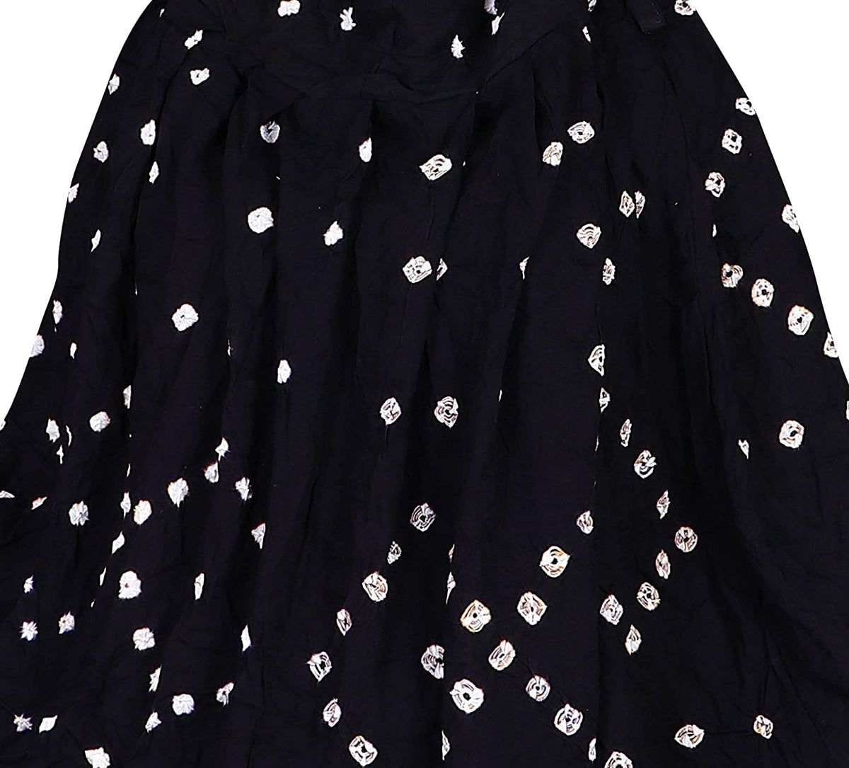 AARKRI SALES Cotton Long Scarf Cum Mask Scarves Usable for Vehicle Driver | White Printed Design | Universal Size | For Girl & Women | Breathable Sun Protection Light Weight (Black)