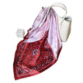 CrossKulture Printed Poly Silken feel Scarf Stole for Women | Stylish, Soft, & Lightweight | Satin Feel Neck, Hair, Head Scarf for Women (Colour-84)