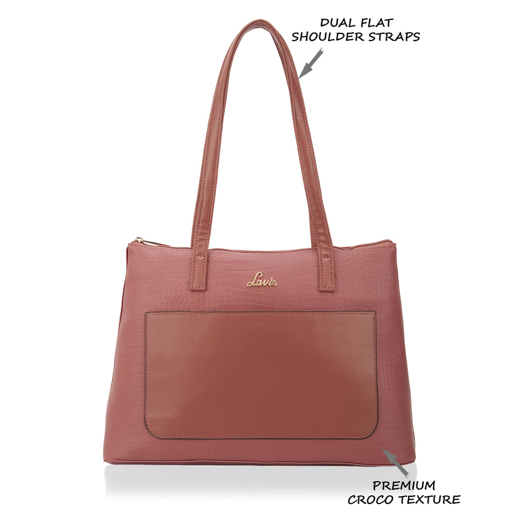 Lavie Women's Croc Module Tote Bag | Ladies Purse Handbag