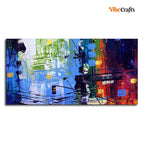 VIBECRAFTS Canvas Paintings for Living Room Drawing Room Abstract Art Canvas Wall Painting of Cityscape for Home|Office|Gift(PTVCH_2373)