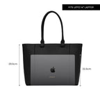 Miraggio Kris Laptop Tote Bag | Shoulder Bag For Office Fits Upto 14 Inches Laptop | Office Tote Bag | Gift For Women- Black