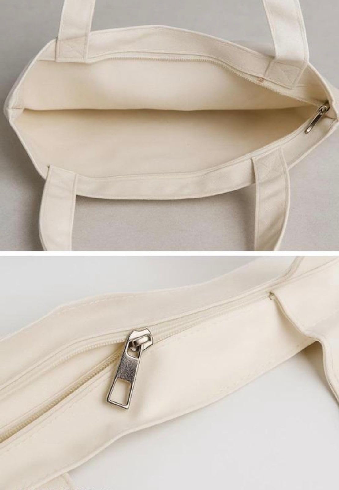 THE PEARLS STUDIO Canvas Tote Bag for Women & Girls | Reusable Shopping Bag | (PINK BOW)