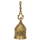 Artvarko Brass Ganesha Ganesh Wall Hanging Ghanta Bell with Chain Hanging for Pooja Puja Room Mandir Ghanta Home Entrance Decor.