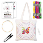 picknMAKE DIY Aesthetic & Stylish Embroidery Tote Bags for Women Office use with Zip – Stylish Cotton Canvas Tote Handbags for College, Office, and Everyday Use