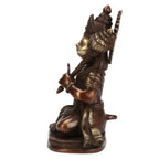 ARTVARKO Lord Hanuman Ji Murti Bajrangbali Antique Brass with Gada Bhagwan Statue Showpiece for Pooja Gift Living Room Decoration Home Décor 8 Inches