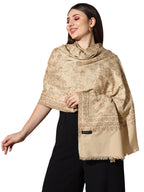 Pashmoda Women shalimaar Woven Design Jamawar Shawl (Size 101X203 CM)