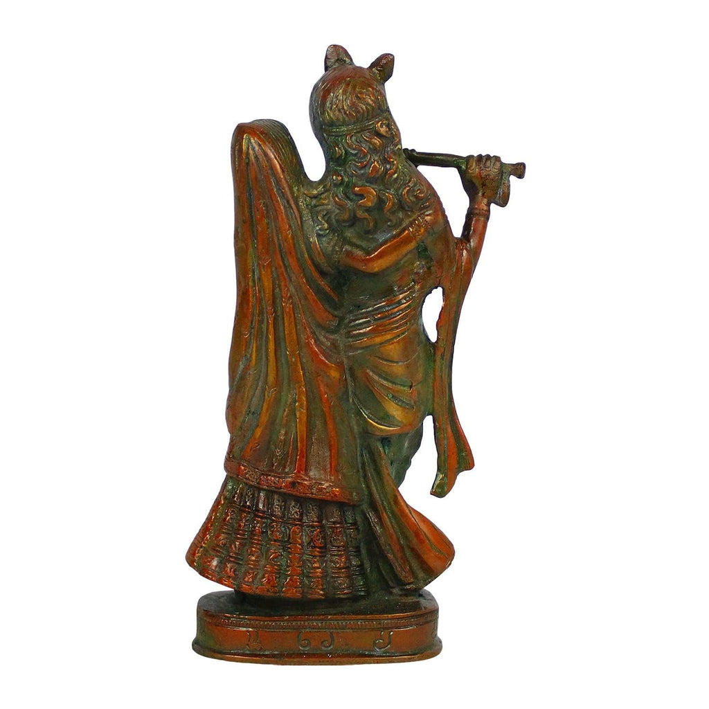 SVARUP Brass Radh Krishna Idol in Multicolor Height 8 Inch