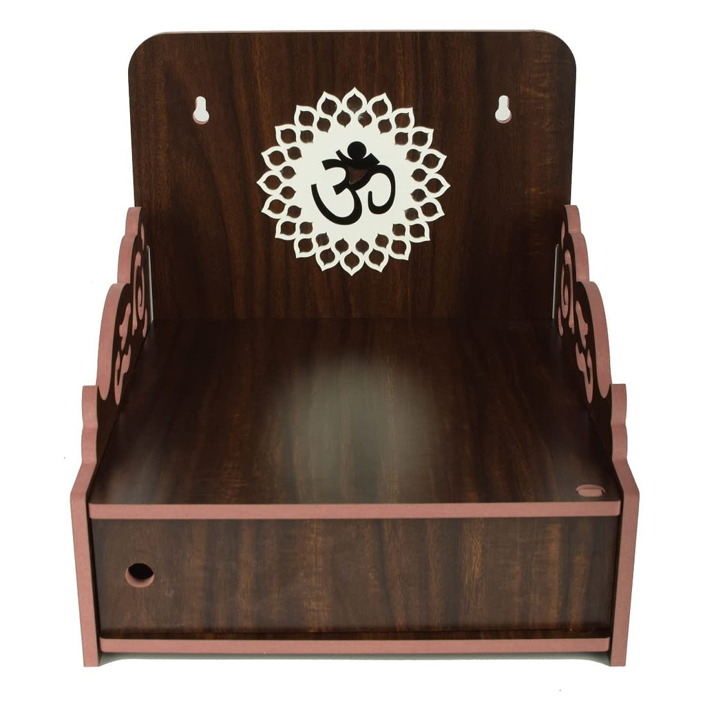 Lakhaji Wooden Wall Hanging Temple For Home/Shop/Office,43 cm,29 Cm