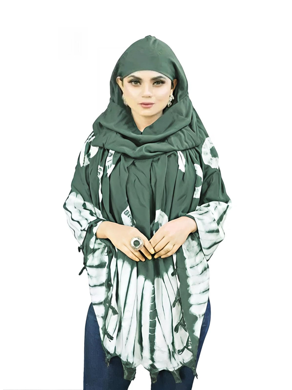 Krevaa Stylish Printed Pattern Fancy Scarf With Sun Protection Cover Face Cotton Mask for Women's and Girls.Tie-Dye Scarf for Women, Maroon and White, Hijab Style (PISTA)