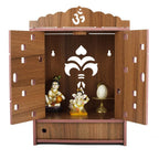 Lakhaji Wooden Wall Hanging Temple For Home And Shop,Office And Home Showpiece Temple,43 cm,29 Cm