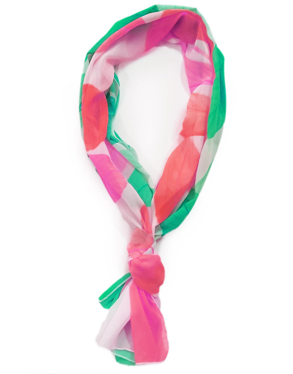 ONE ECHELON Georgette Women's Lightweight Long Scarf (Spring Foliage)