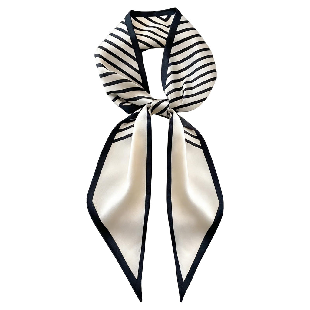 Luyizi Silk Neck Scarf for Women, Elegant Satin Scarves for Suit & Blazers, Stylish Neck Scarf for Casual, Office, and Formal Wear, Lightweight Accessory