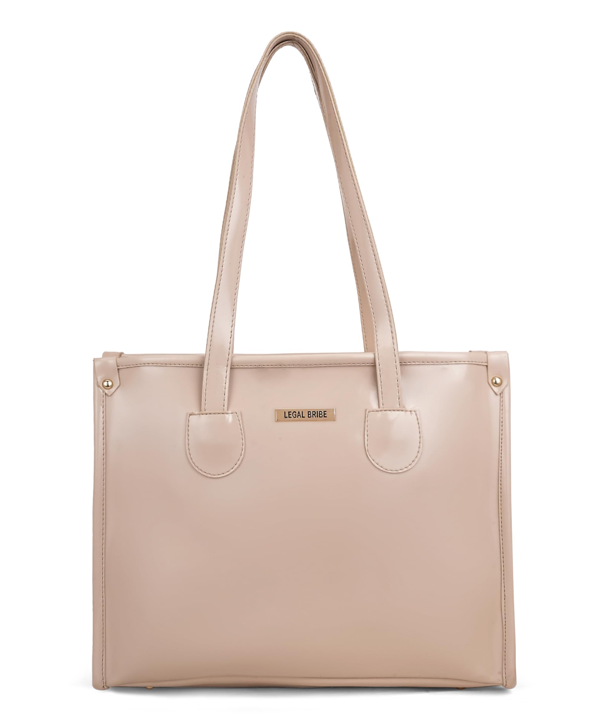 LEGAL BRIBE Textured Tote bag (Glossy Beige)