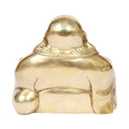 ARTVARKO Brass Feng Shui Happy Man Laughing Buddha Sitting and Holding Ingot Statue for Attracting Money Wealth Prosperity Financial Luck.