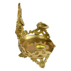 SVARUP Brass Urli Diya with Ganesh Ji Top: Ideal for Temple, Table Decor & Kapoor Burner.