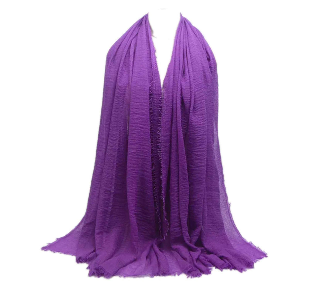 IBA ISBA COLLECTIONS Women's Crinkle Cotton Scarf, Stoles, Hijab (80 x 190 Cms) (Combo3A)