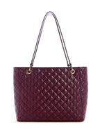 GUESS Wine Quilted Idra Noel Tote Bag