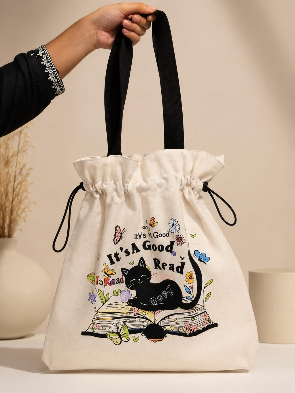 THE SACK CO. Large Canvas Tote Bag for Women, Tote Handbags for Women with Zipper & Inner Pocket for College, Shopping, Office
