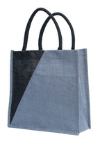 JUTEKA Multicolor jute bag for Lunch, Office, Grocery, Shopping with padded cotton handles