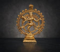 KridayKraft Metal Shiva Idol Natraj Statue for Home Decor,Gold Plated Dancing Shiva Natraja/Natrajan (Mahakal Murti) Showpiece Figurine Murti Deccoration & Gifts Article...